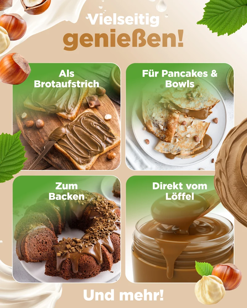 Protein Spread 350g. Milch-Haselnuss - Vit4ever