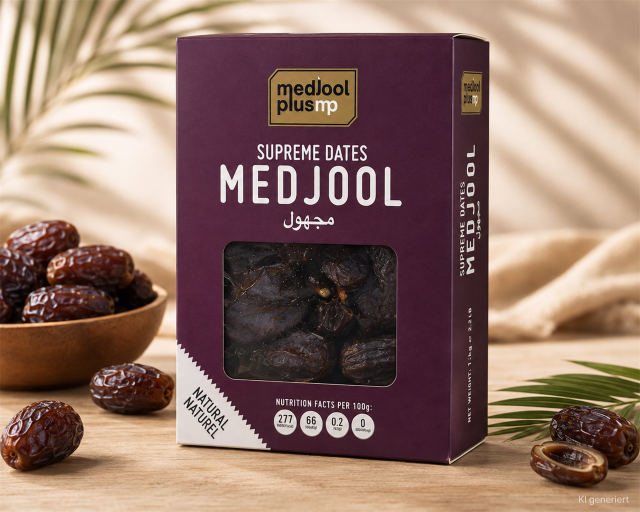1kg. Box Supreme Medjoul Datteln, Medjool Plus