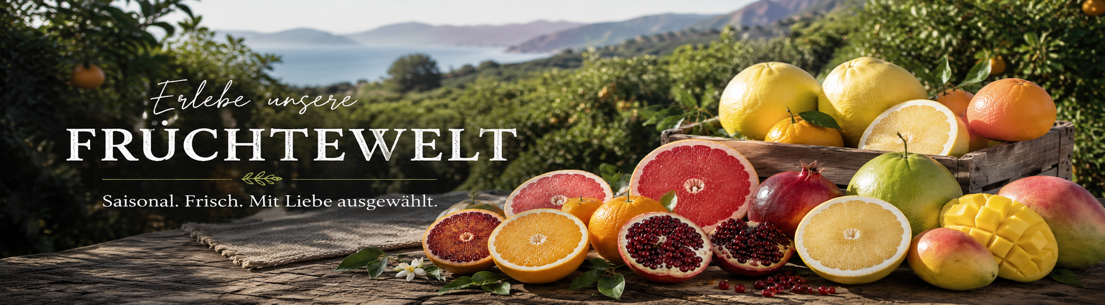 Frische Früchte online kaufen – Jaffa-Zitrusfrüchte, Granatapfel, Mango und saisonale Früchte aus Israel und dem Mittelmeerraum