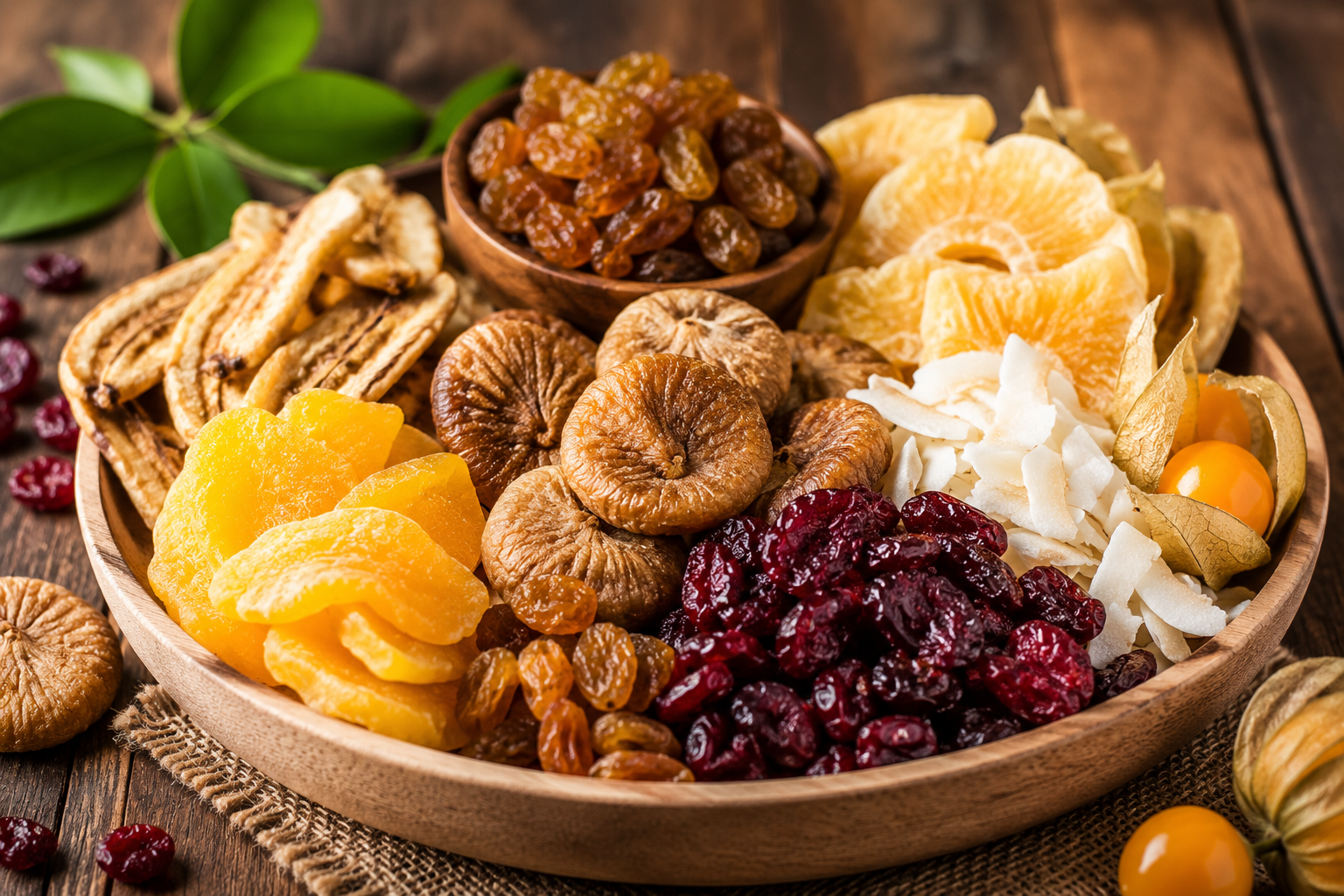 Getrocknete Früchte mit BIO-Feigen, Datteln, Aprikosen, Cranberries und Sultaninen