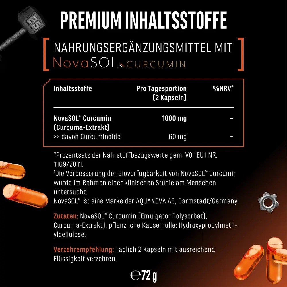Curcuma Liquid NovaSol® - 500mg 120 Kapseln