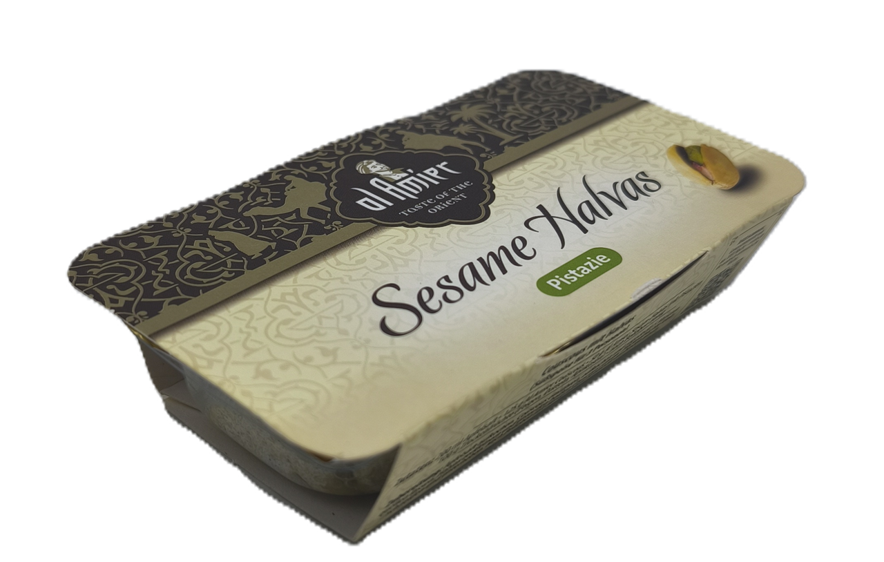 Sesam Halva Riegel mit Pistazie, Al Amier, 100g.